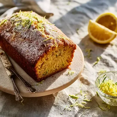 Luscious Lemon Zucchini Bread with Bright Glaze