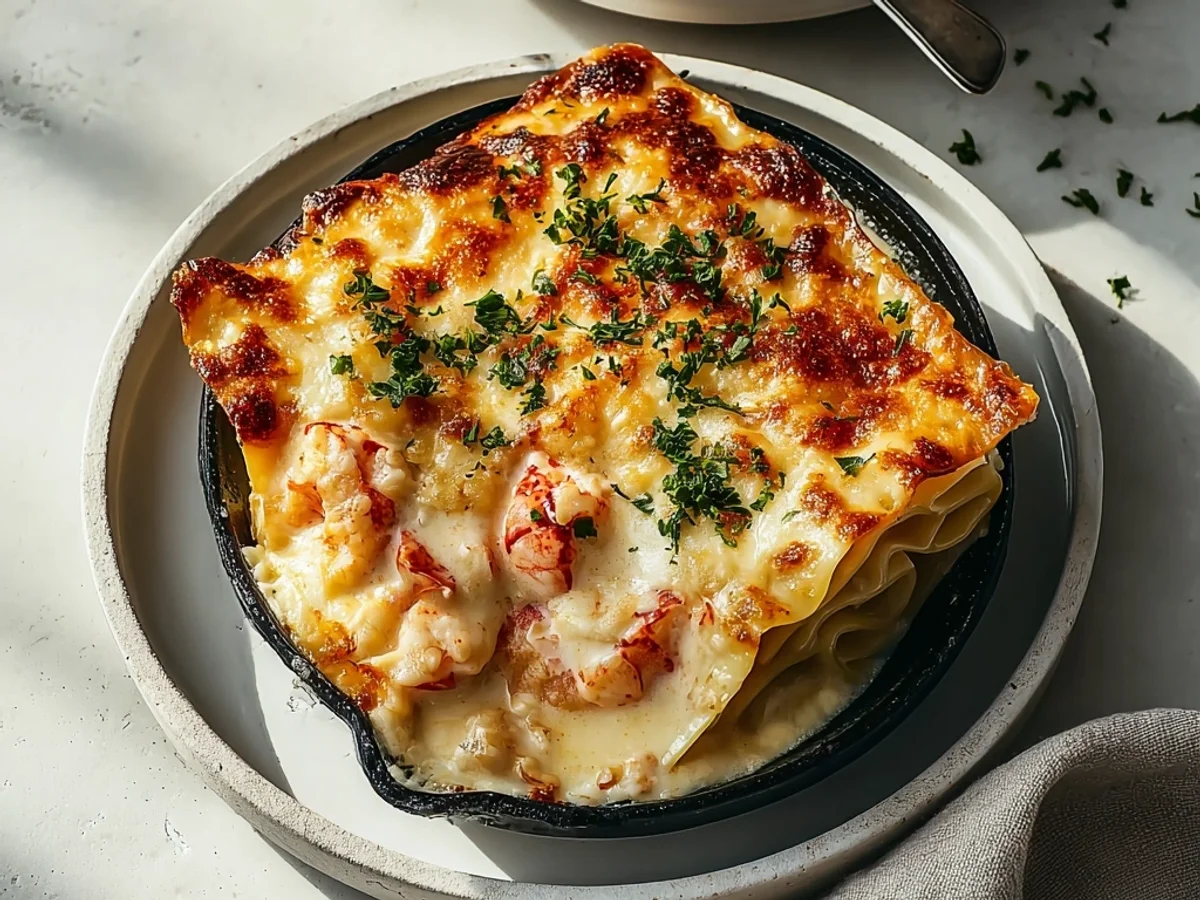 Luxurious Seafood Lasagna with Lobster & Shrimp - Featured Image