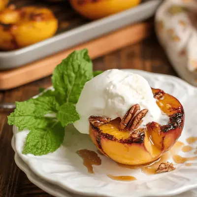 Maple Bourbon Grilled Peaches - A Sweet Summer Treat