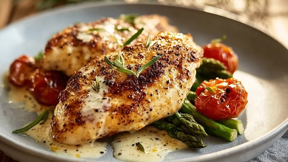 Melt-In-Your-Mouth Chicken Breast: Lemony Herb Pan Sauce