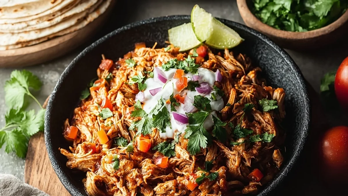 Mexican Pulled Chicken: Zesty & Tender