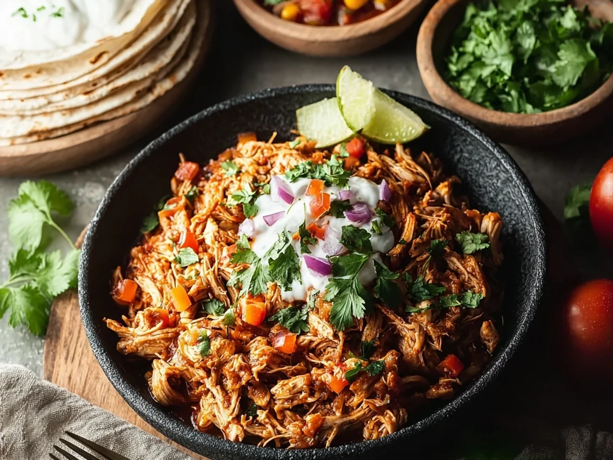 Mexican Pulled Chicken: Zesty & Tender - Featured Image