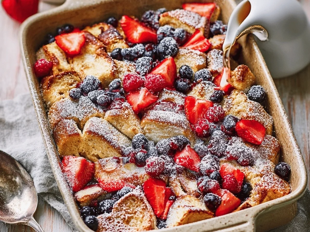Mixed Berries Cream French Toast Bake: My Brunch Go-To - Featured Image