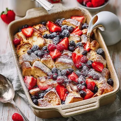 Mixed Berries Cream French Toast Bake: My Brunch Go-To