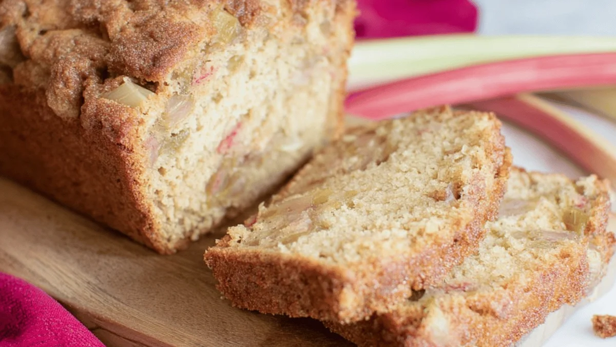 Moist and Delicious Rhubarb Bread Recipe