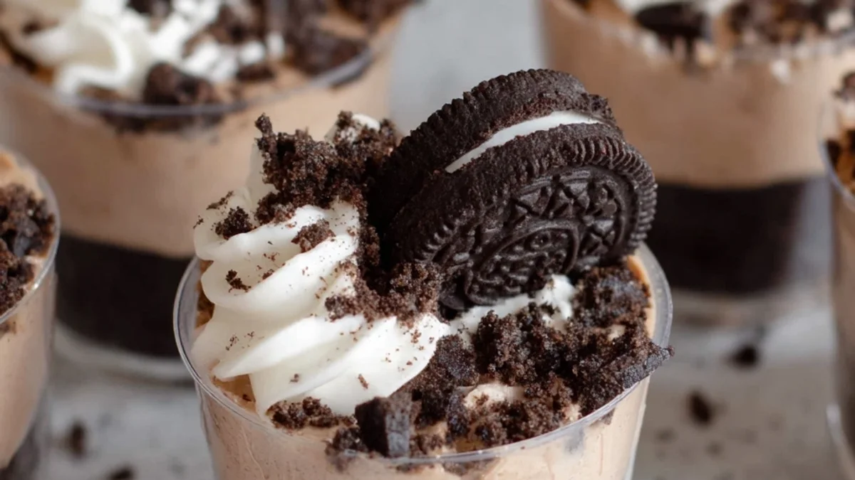 No Bake Oreo Dessert Cups: Easy Flavorful Treat