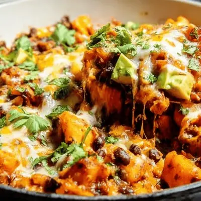 One-Pan Butternut Squash Enchilada Skillet Recipe