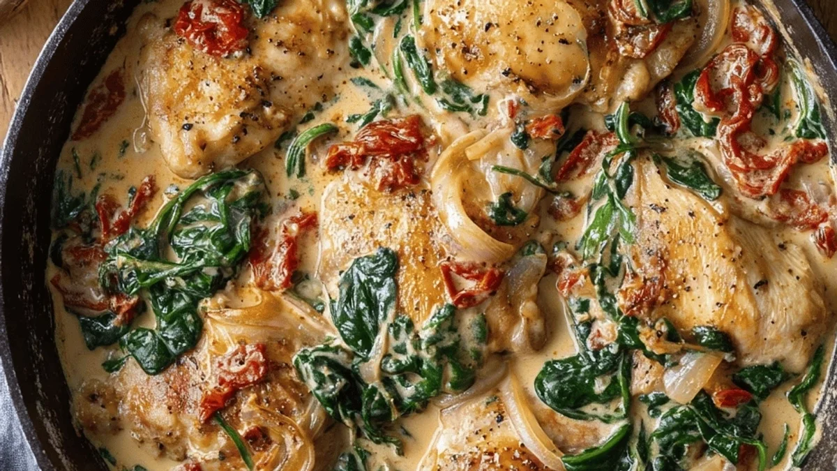 One Pan Tuscan Chicken Thighs: My Go-To Easy Weeknight Meal