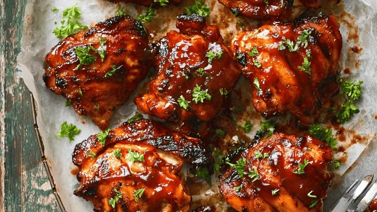 Oven Baked BBQ Chicken Thighs Recipe: Easy Comfort!