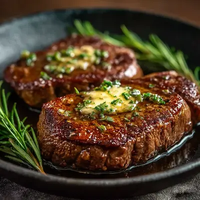 Pan Seared Steak with Garlic Butter: Crispy, Tender, Juicy