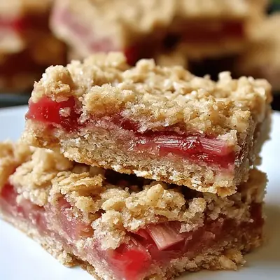 Perfect Rhubarb Oatmeal Bars Recipe