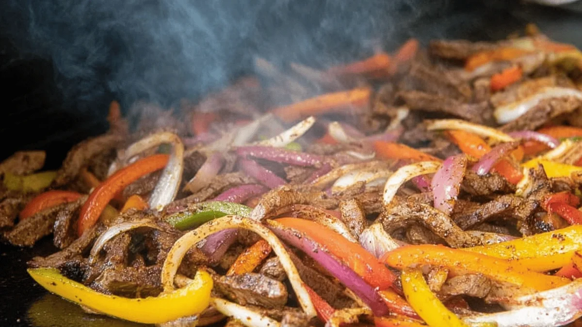 Perfectly Sizzling Blackstone Steak Fajitas Recipe