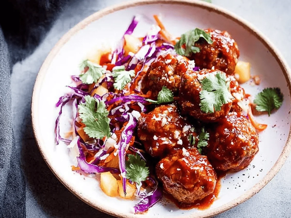 Pineapple BBQ Meatballs Recipe: Sweet, Tangy Perfection - Featured Image