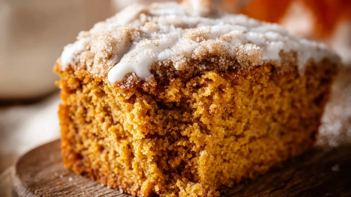 Pumpkin Coffee Cake with Streusel Swirl