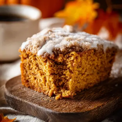 Pumpkin Coffee Cake with Streusel Swirl