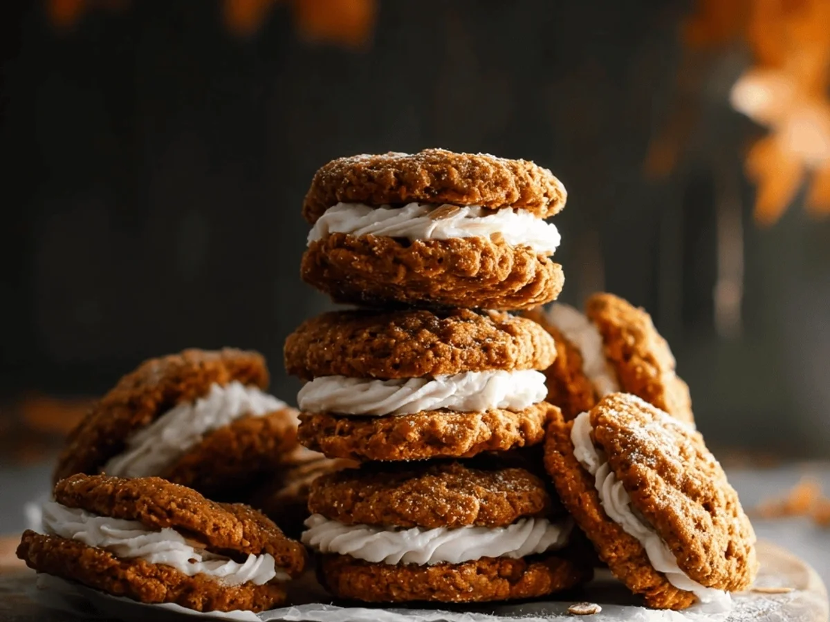 Pumpkin Oatmeal Cream Pies: Cozy Fall Treat - Featured Image