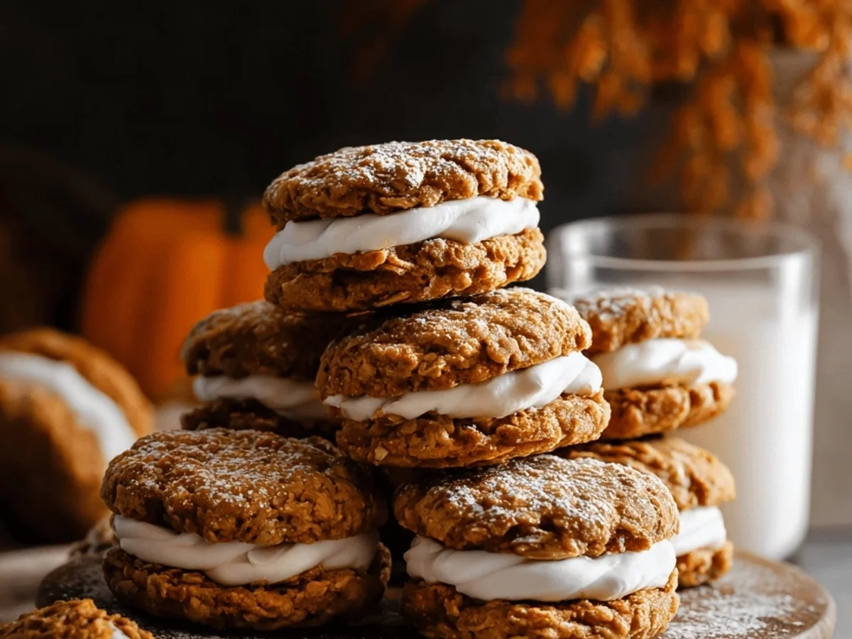 Pumpkin Oatmeal Cream Pies: My Coziest Fall Treat! - Featured Image