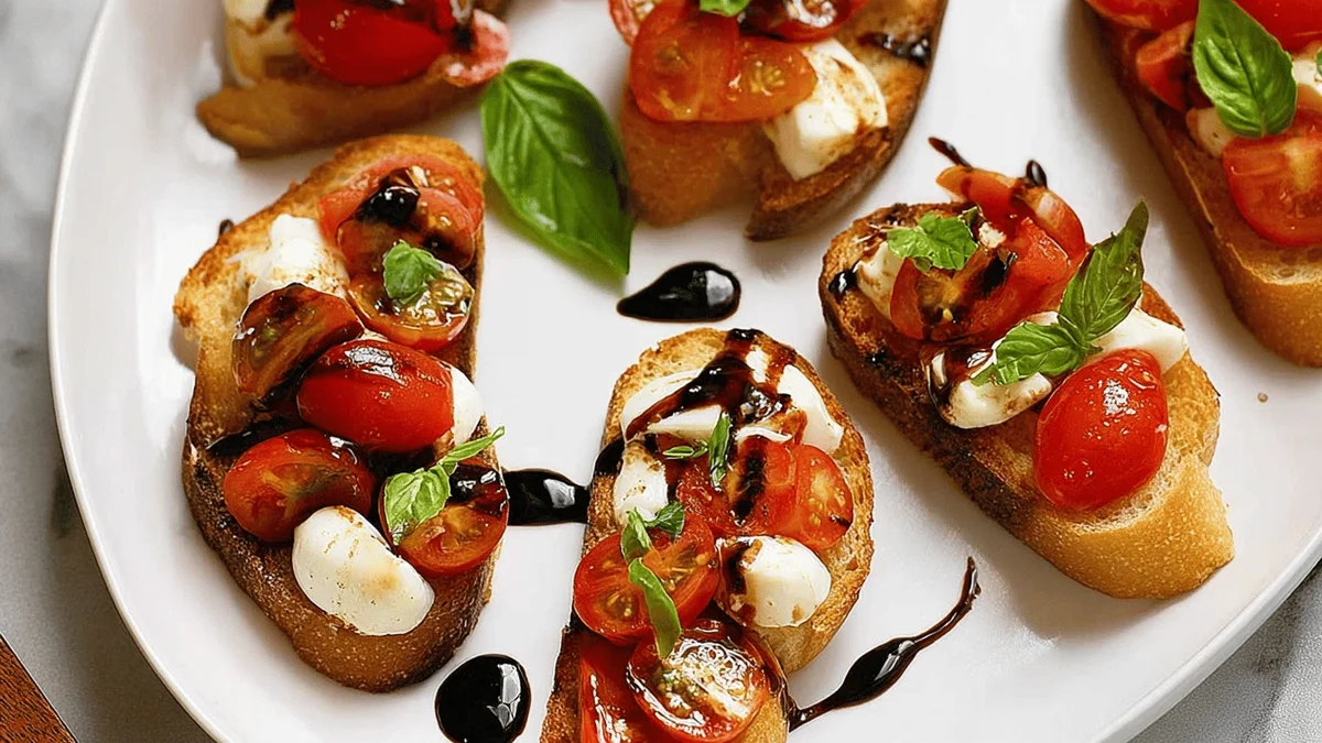 Quick and Easy 10-Minute Bruschetta Mozzarella