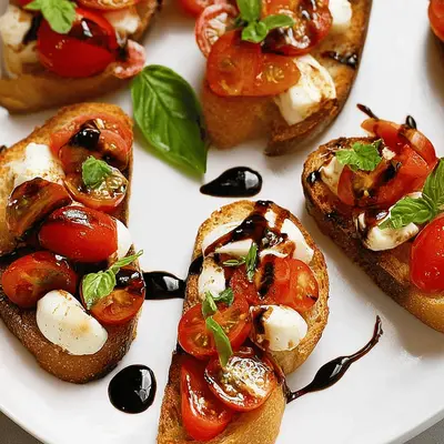 Quick and Easy 10-Minute Bruschetta Mozzarella