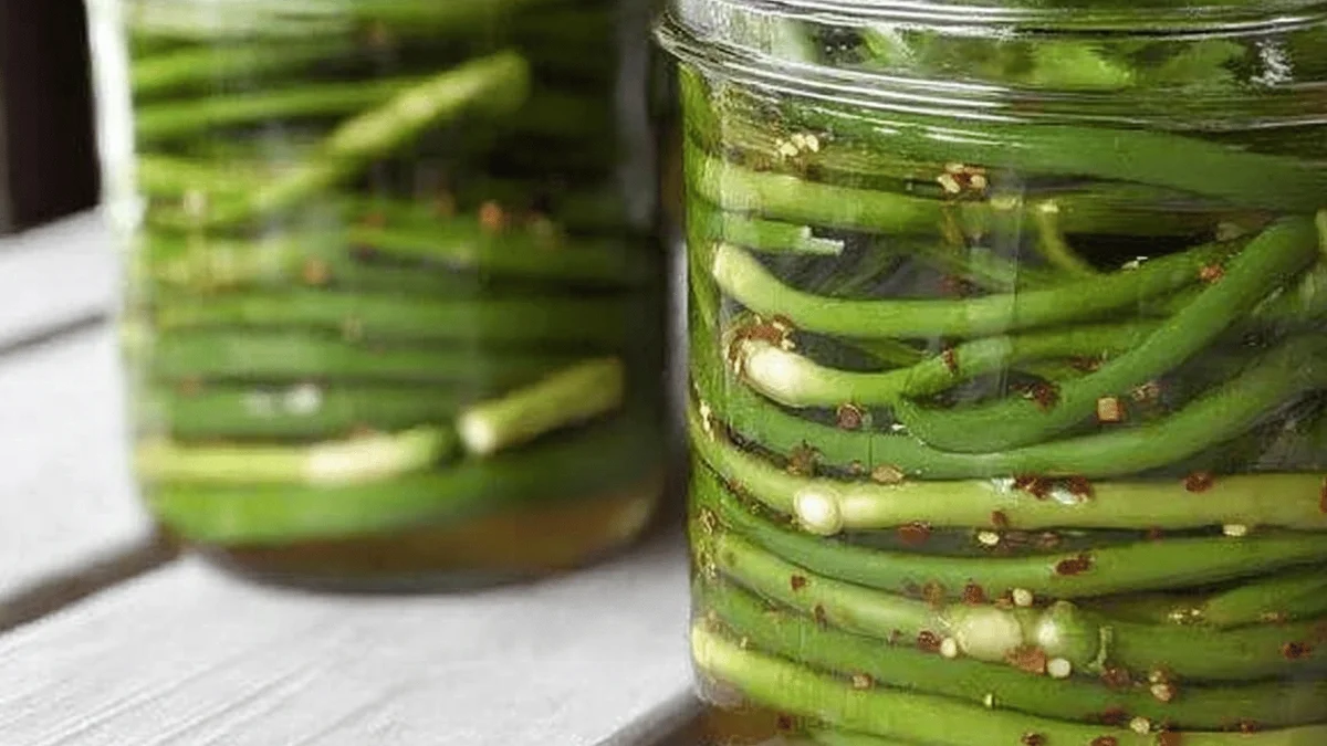 Quick and Easy Pickled Garlic Scapes Recipe