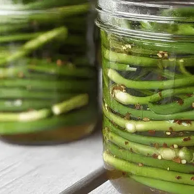 Quick and Easy Pickled Garlic Scapes Recipe
