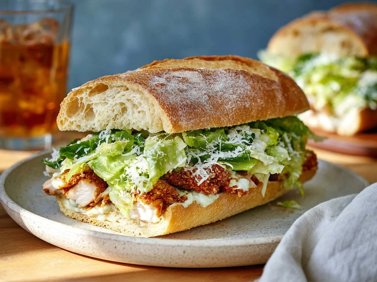 Quick Chicken Caesar Sandwich: Fresh & Tangy Lunch - Featured Image