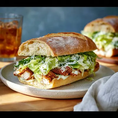 Quick Chicken Caesar Sandwich: Fresh & Tangy Lunch
