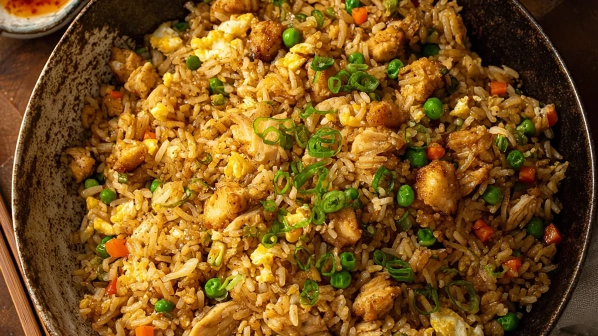 Quick Chicken Fried Rice: Restaurant Style
