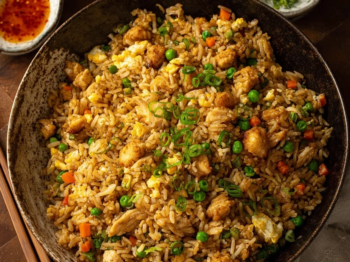 Quick Chicken Fried Rice: Restaurant Style - Featured Image
