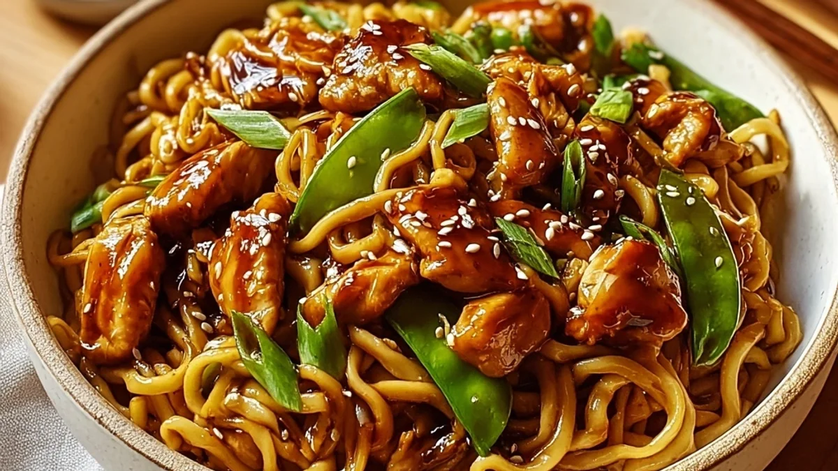 Quick Chicken Teriyaki Noodles: Flavorful Dinner