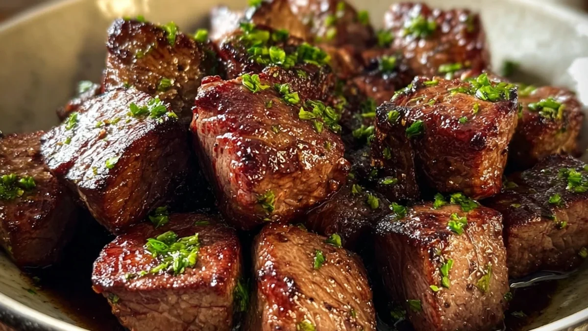 Quick & Flavorful Steak Bites with Stew Meat Dinner