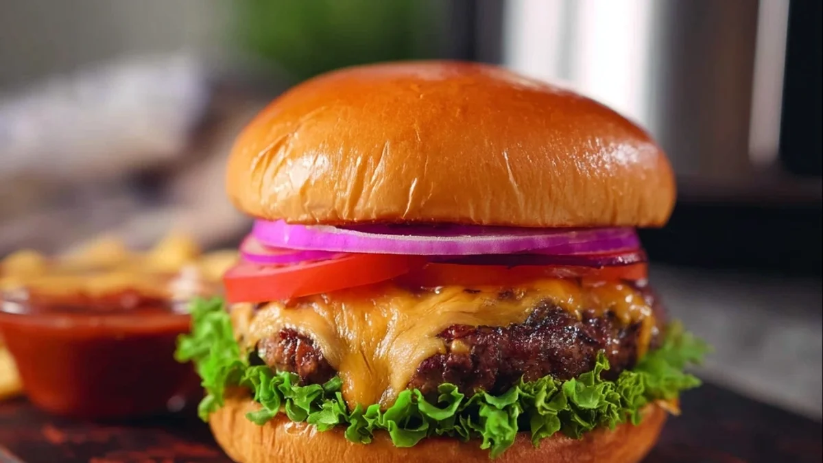 Quick Frozen Burgers in Air Fryer: Crispy, Juicy & Fast