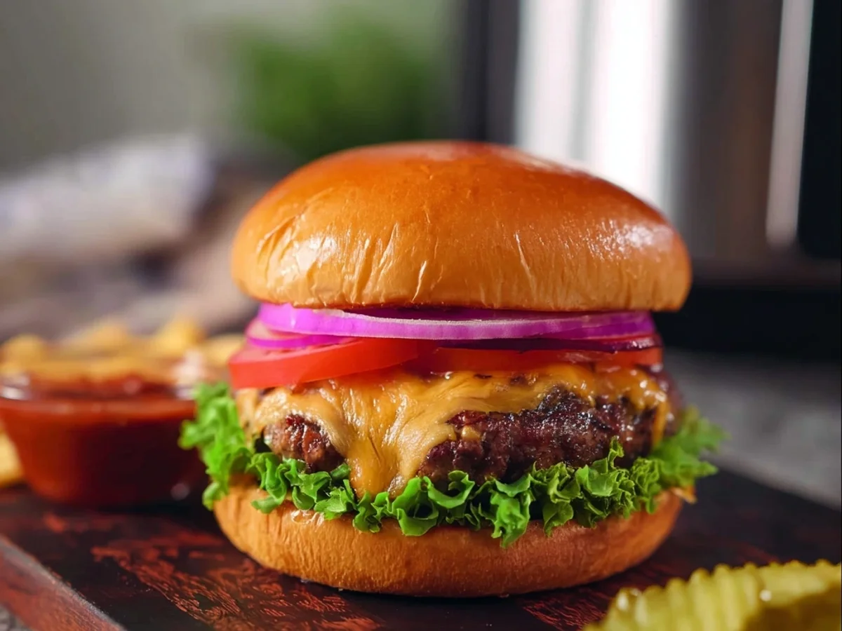 Quick Frozen Burgers in Air Fryer: Crispy, Juicy & Fast - Featured Image