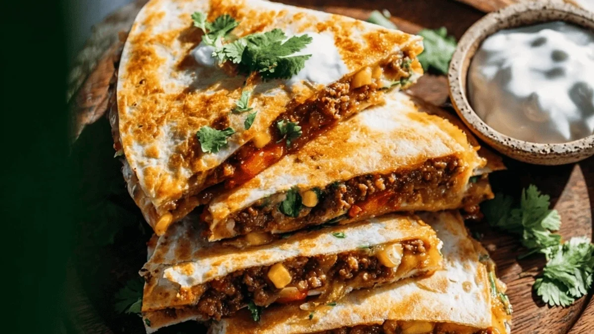Quick Ground Beef Quesadillas: Easy Dinner!