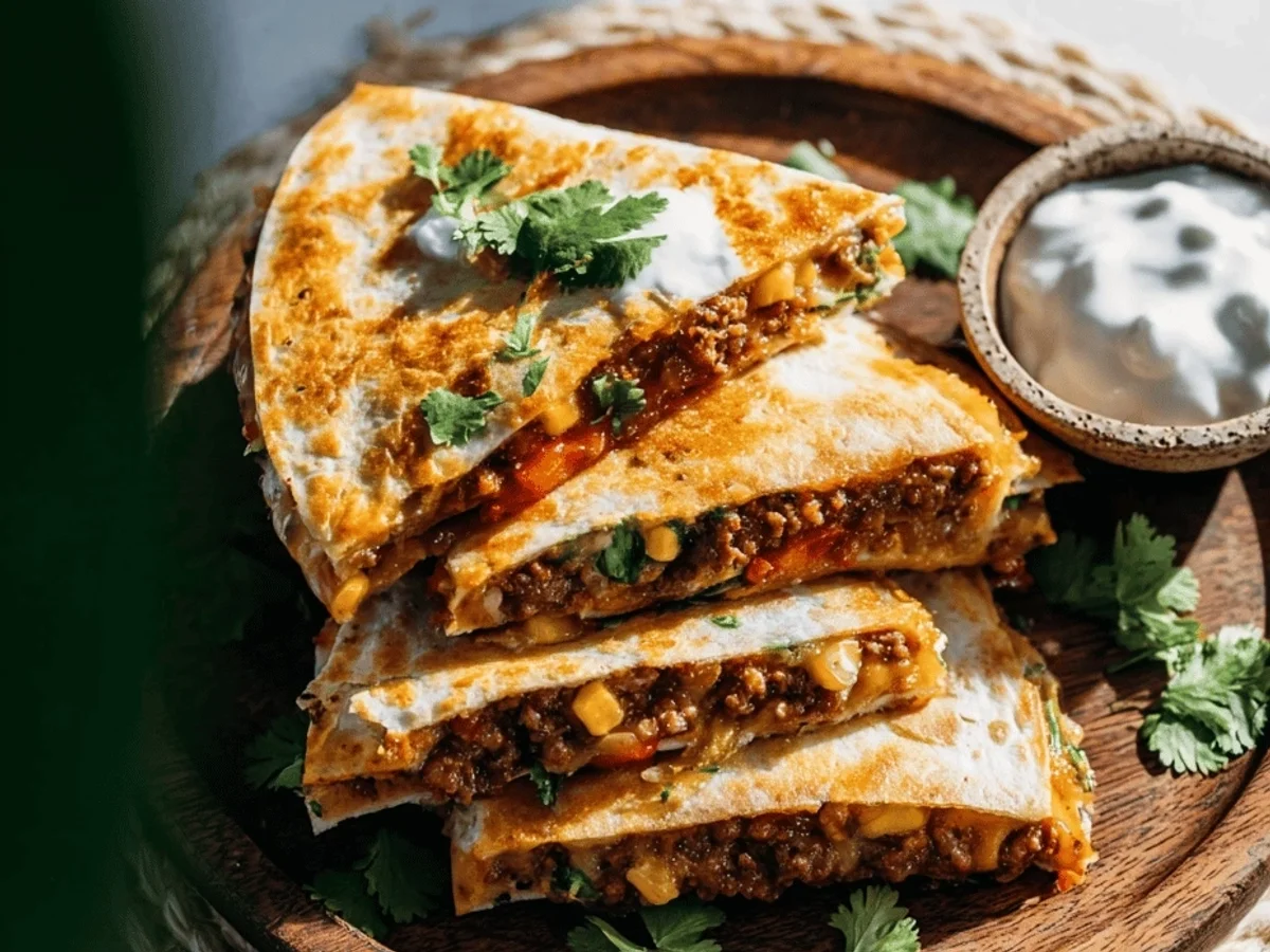 Quick Ground Beef Quesadillas: Easy Dinner! - Featured Image
