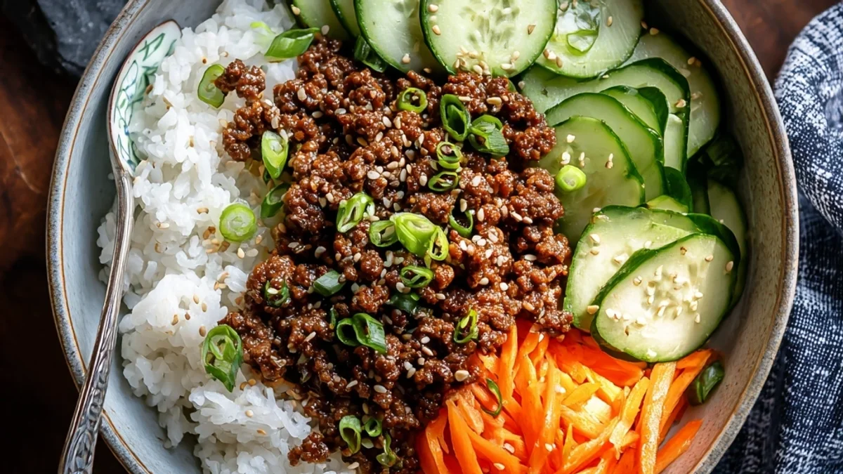 Quick Korean Ground Beef Bowl: Weeknight Flavor Burst