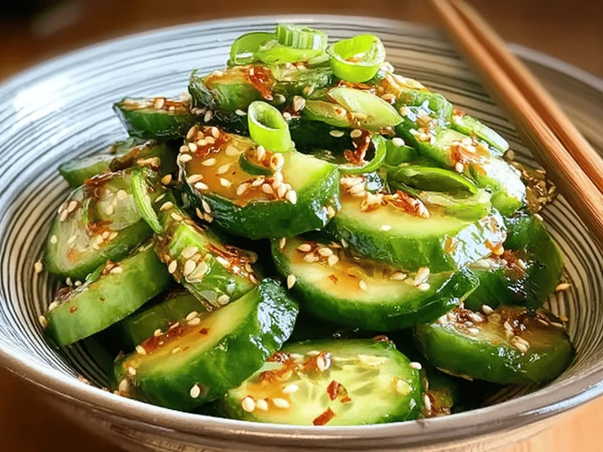 Refreshing Asian Cucumber Salad Recipe - Featured Image