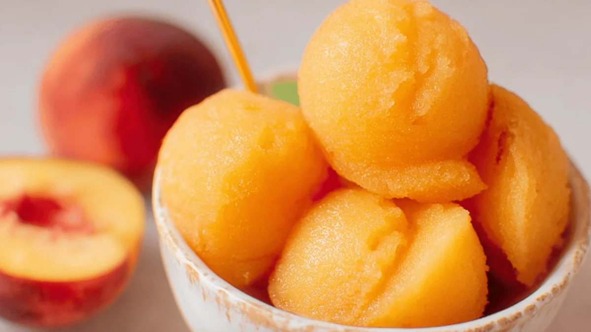 Refreshing Homemade Peach Sorbet Recipe