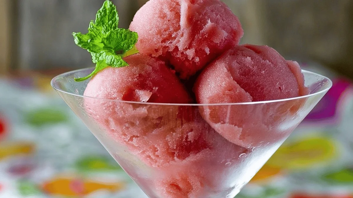 Refreshing Watermelon Sorbet Recipe