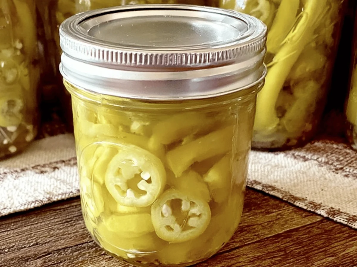 Refrigerator Pickled Banana Peppers for Quick Flavor! - Featured Image