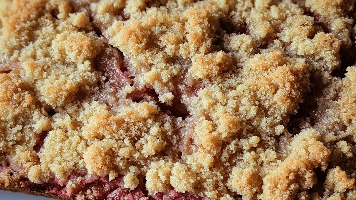 Rhubarb Bread with Streusel Topping