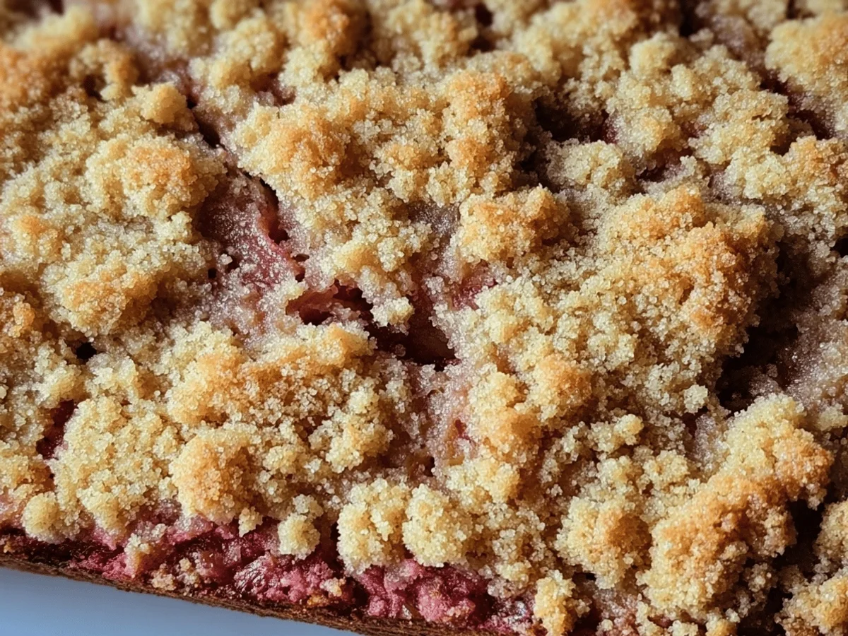 Rhubarb Bread with Streusel Topping - Featured Image