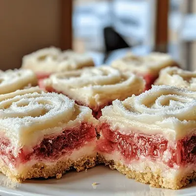 Rhubarb Cream Cheese Bars Recipe You'll Adore