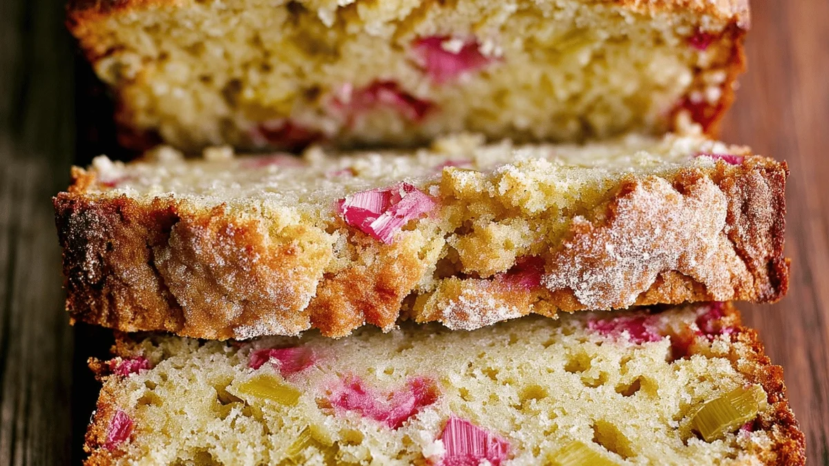 Rhubarb Quick Bread Recipe – Perfectly Moist and Tangy