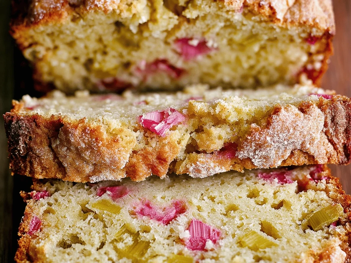 Rhubarb Quick Bread Recipe – Perfectly Moist and Tangy - Featured Image
