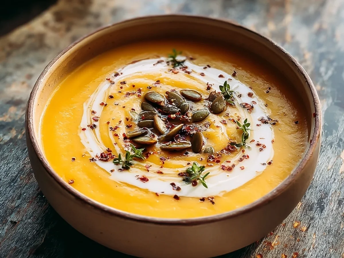 Rich Butternut Squash Soup Recipe with Crispy Sage - Featured Image