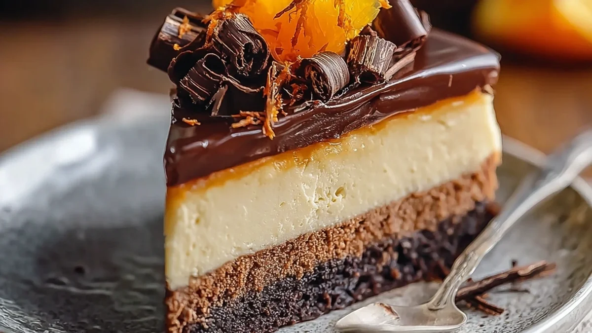 Rich Chocolate Orange Cheesecake: A Zesty Dessert Dream