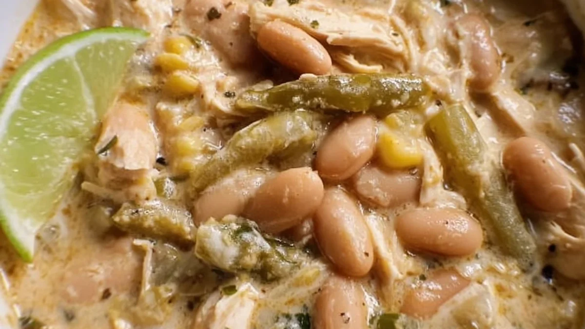 Rich Creamy White Chicken Chili with Cream Cheese