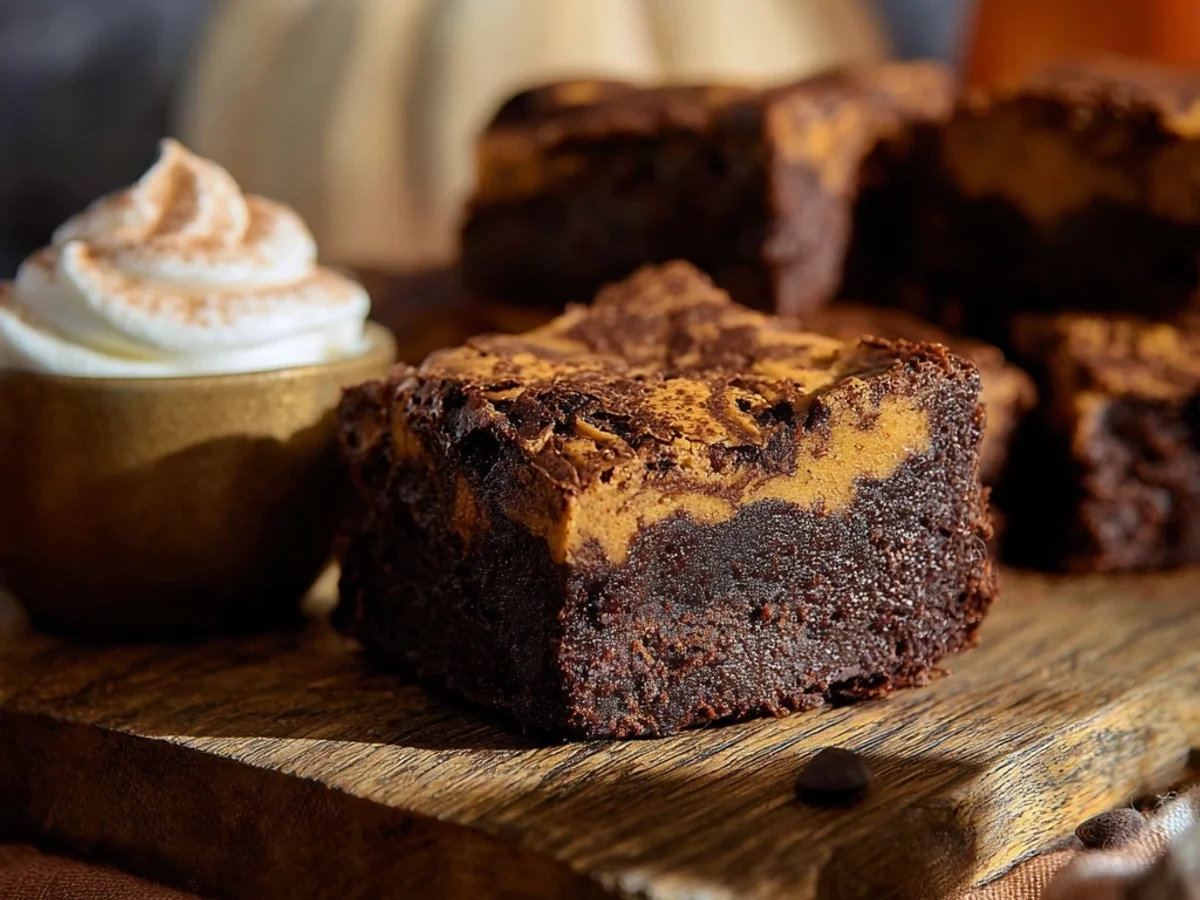 Rich Pumpkin Brownies Recipe: Fudgy Fall Treat - Featured Image