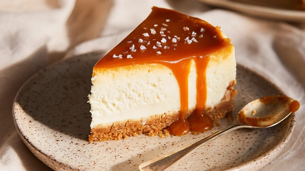 Rich Salted Caramel Cheesecake: My Sweet & Salty Obsession